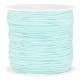 Macramé bead cord 0.8mm Turquoise blue